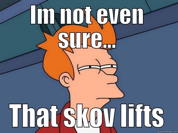 IM NOT EVEN SURE... THAT SKOV LIFTS Futurama Fry