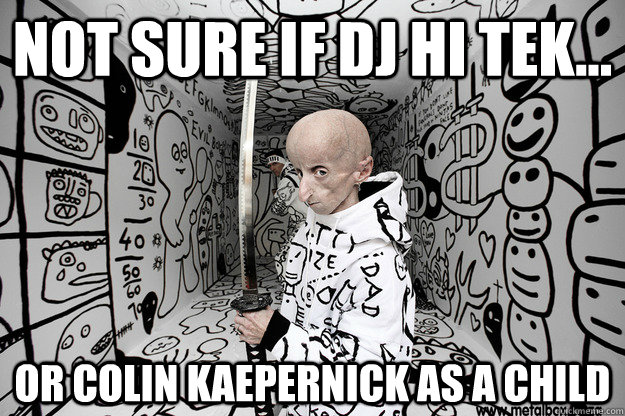Not sure if dj hi tek... or Colin Kaepernick as a child  Colin Kaepernick