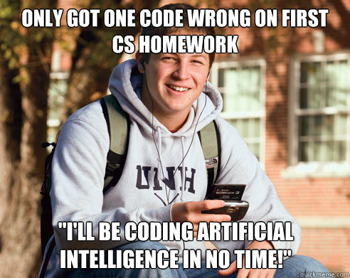 Only got one code wrong on first CS Homework 