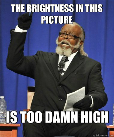 The brightness in this picture Is too damn high  Rent Is Too Damn High Guy