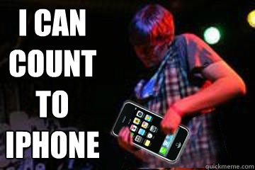I can count to Iphone  - I can count to Iphone   Iphone retard