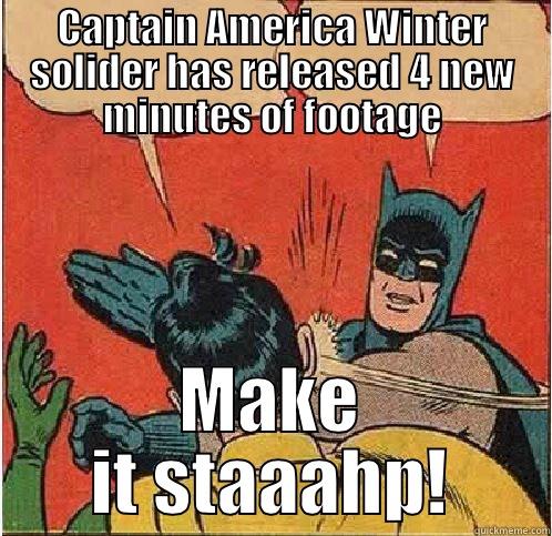 CAPTAIN AMERICA WINTER SOLIDER HAS RELEASED 4 NEW MINUTES OF FOOTAGE MAKE IT STAAAHP! Batman Slapping Robin