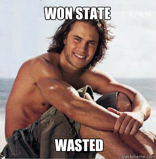 won state  wasted  