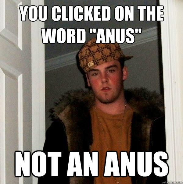 you clicked on the word 