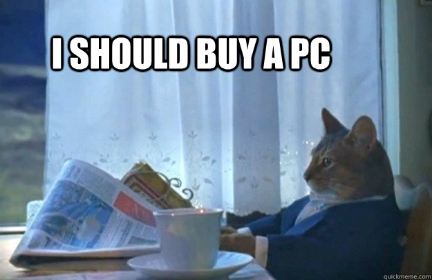 i should buy a pc  Sophisticated Cat