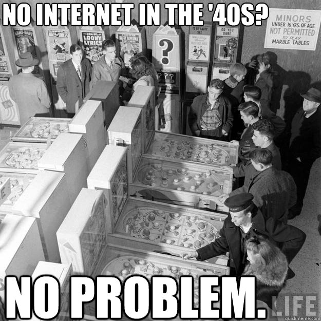 no internet in the '40s? no problem. - no internet in the '40s? no problem.  Pinball 1943
