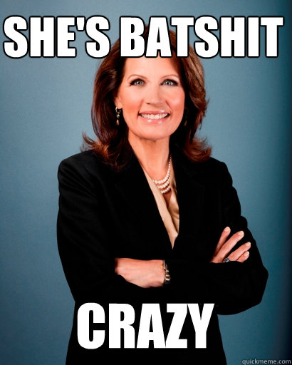 She's batshit crazy  Whites Rule Bachmann