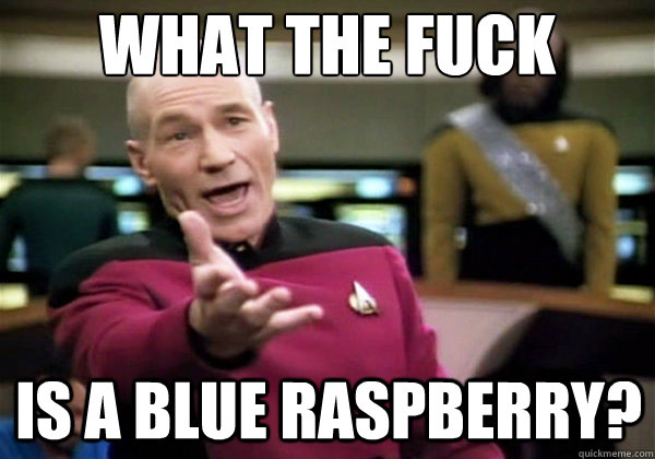 What the Fuck is a Blue Raspberry?  Why The Fuck Picard