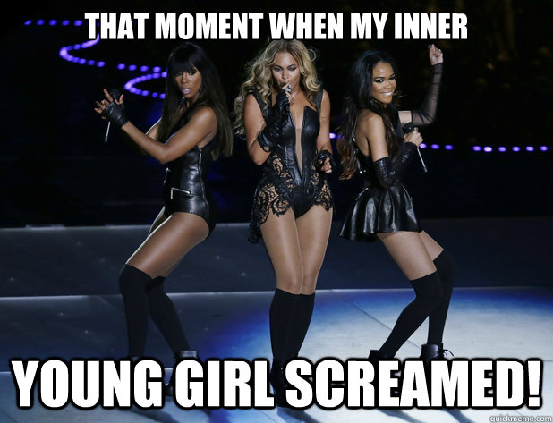 that moment when my inner young girl screamed!  Destinys Child