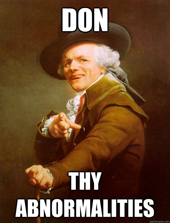don thy abnormalities  Joseph Ducreux