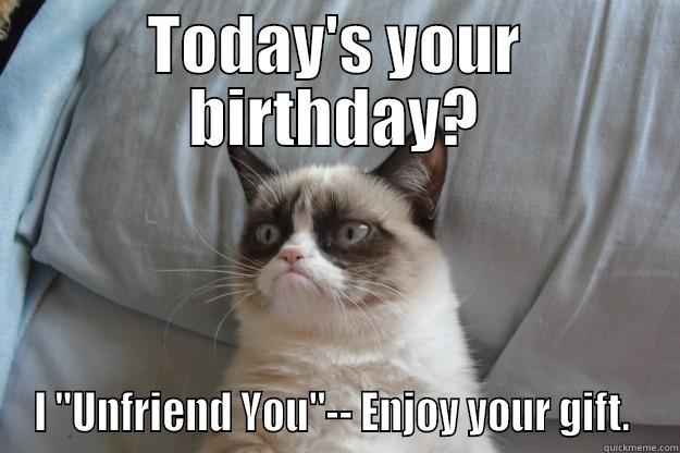 TODAY'S YOUR BIRTHDAY? I 