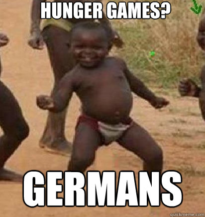 hunger games? germans  dancing african baby