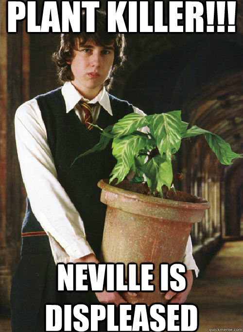 PLANT KILLER!!! NEVILLE IS DISPLEASED - PLANT KILLER!!! NEVILLE IS DISPLEASED  Nevile has a plant