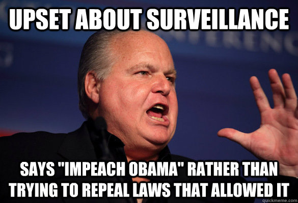 Upset about surveillance Says 