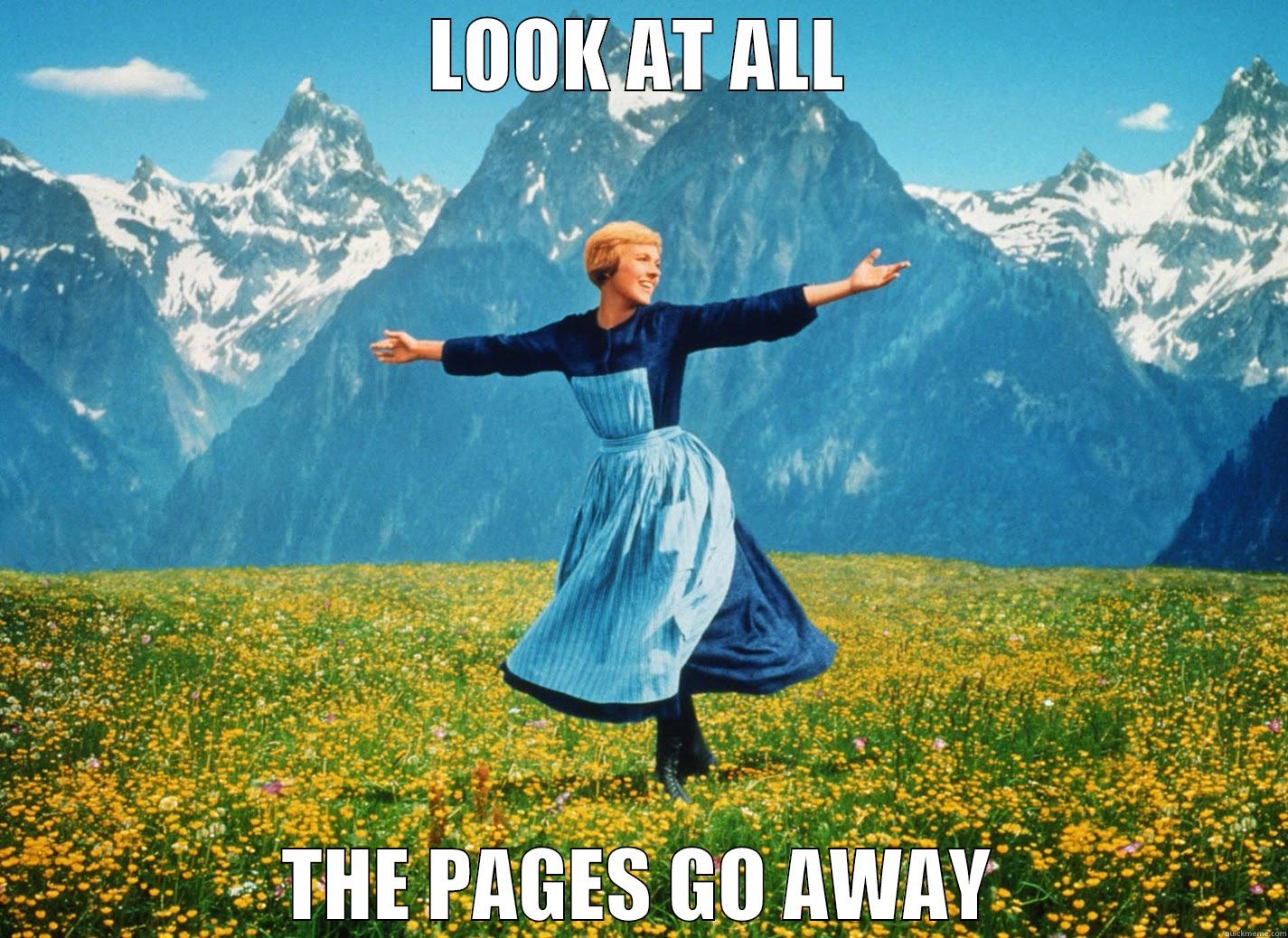 LOOK AT ALL THE PAGES GO AWAY Misc