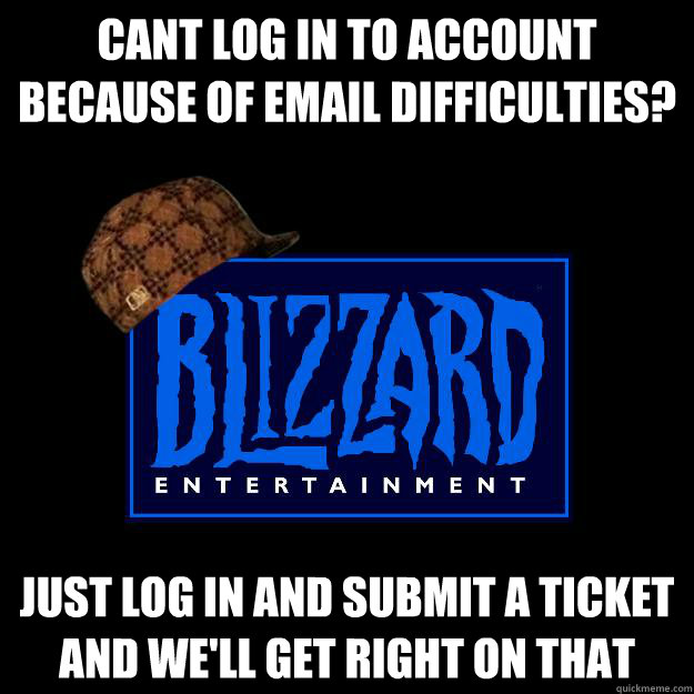 cant log in to account because of email difficulties? just log in and submit a ticket and we'll get right on that   
