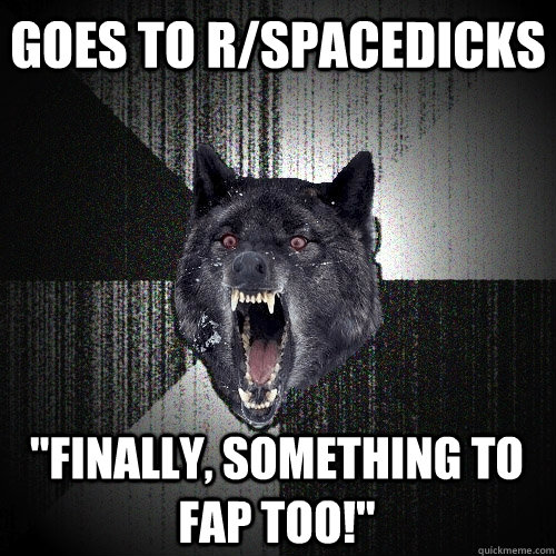 Goes to r/Spacedicks 