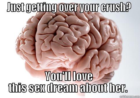 Took three months to get over her, and then... - JUST GETTING OVER YOUR CRUSH? YOU'LL LOVE THIS SEX DREAM ABOUT HER.  Scumbag Brain