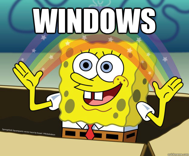 Windows  - Windows   Spongebob gay