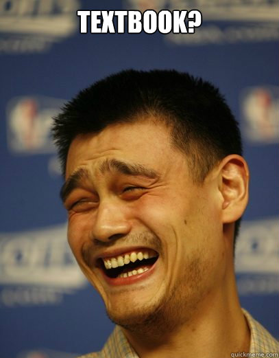 Textbook?   Yao Ming Nobody cares