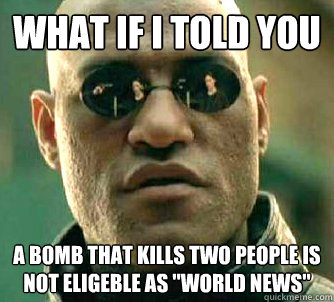 What if I told you A bomb that kills two people is not eligeble as 