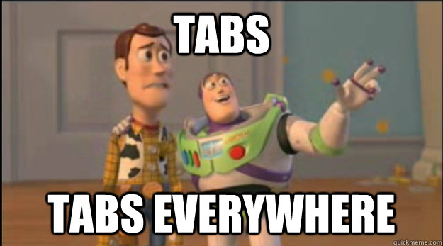 TABS TABS EVERYWHERE - TABS TABS EVERYWHERE  X, X Everywhere