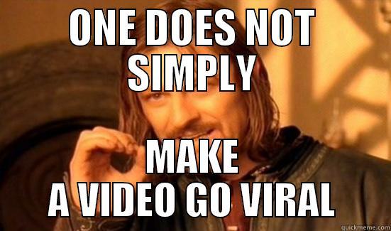 ONE DOES NOT SIMPLY MAKE A VIDEO GO VIRAL Boromir
