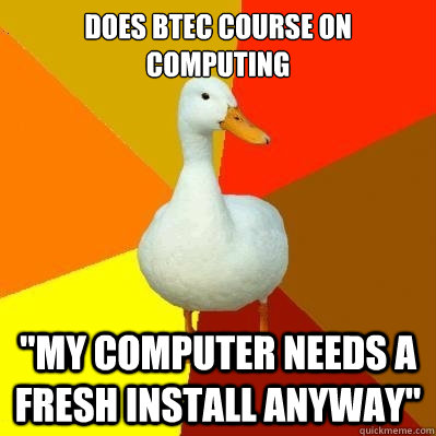 Does BTEC course on computing 