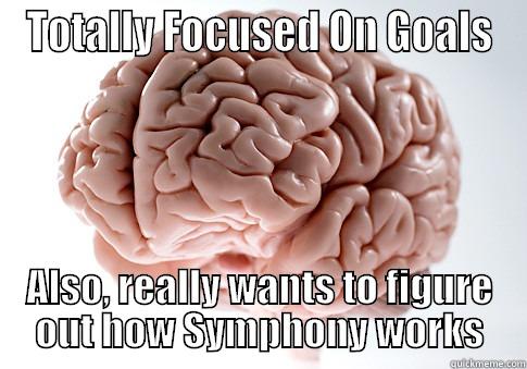 Stupid ADD - TOTALLY FOCUSED ON GOALS ALSO, REALLY WANTS TO FIGURE OUT HOW SYMPHONY WORKS Scumbag Brain