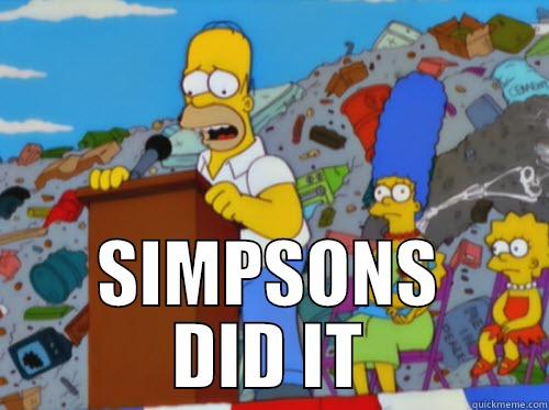 Two Springfields Homer -  SIMPSONS DID IT Misc