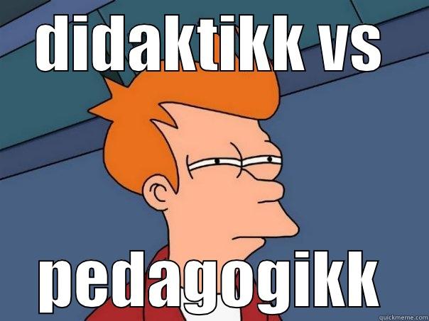 DIDAKTIKK VS PEDAGOGIKK Futurama Fry