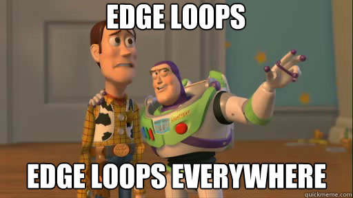 edge loops edge loops everywhere  Everywhere