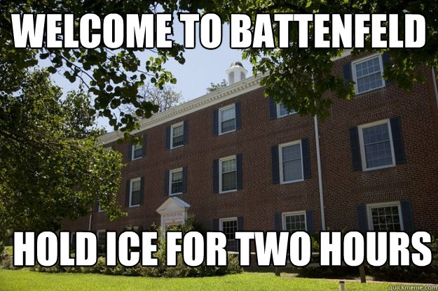 welcome to battenfeld hold ice for two hours  