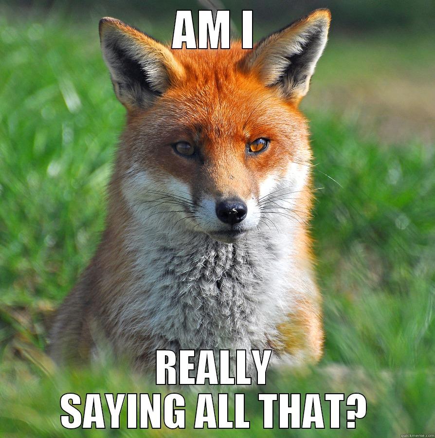 AM I REALLY SAYING ALL THAT? Misc