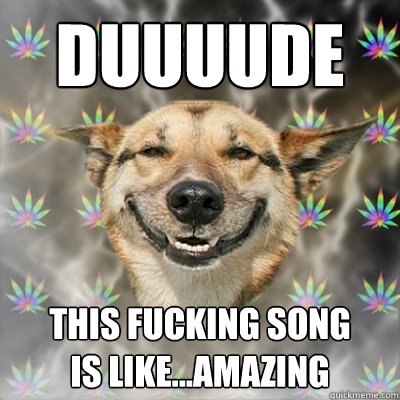duuuude
 this fucking song
is like...amazing  Stoner Dog
