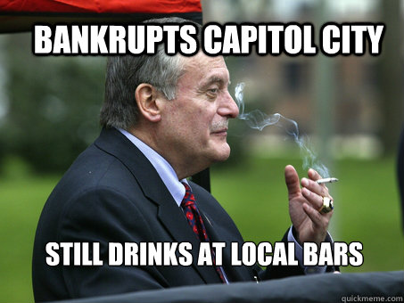Bankrupts capitol city  still drinks at local bars - Bankrupts capitol city  still drinks at local bars  reed bars