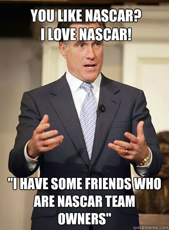 You like Nascar?
I love Nascar! 