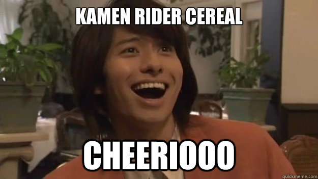 KAMEN RIDER CEREAL CHEERIOOO  