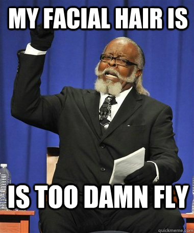 my facial hair is Is too damn fly  Rent Is Too Damn High Guy