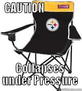 CAUTION                 COLLAPSES UNDER PRESSURE Misc