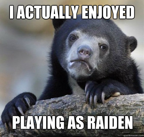 I ACTUALLY ENJOYED PLAYING AS RAIDEN  Confession Bear Eating