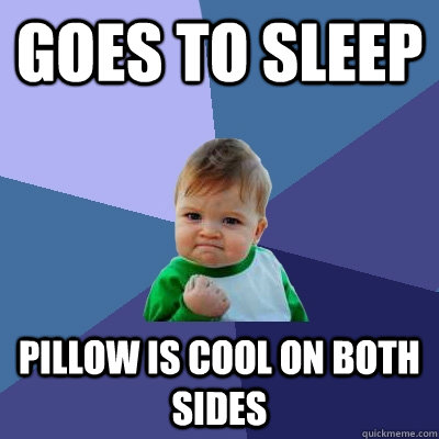 Goes to Sleep Pillow is cool on both sides - Goes to Sleep Pillow is cool on both sides  Misc