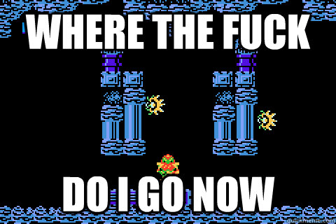 Where the fuck do i go now  Metroid