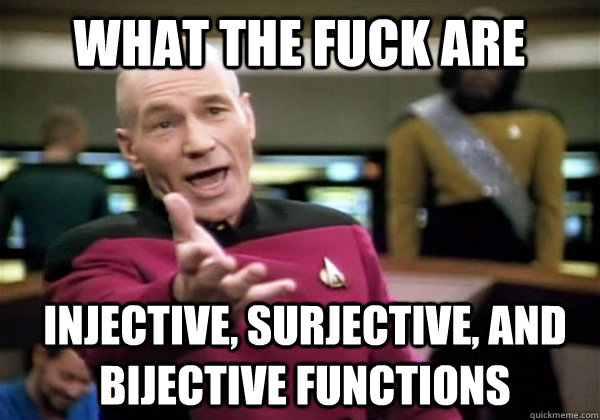 What the fuck are Injective, Surjective, and Bijective Functions  Patrick Stewart WTF