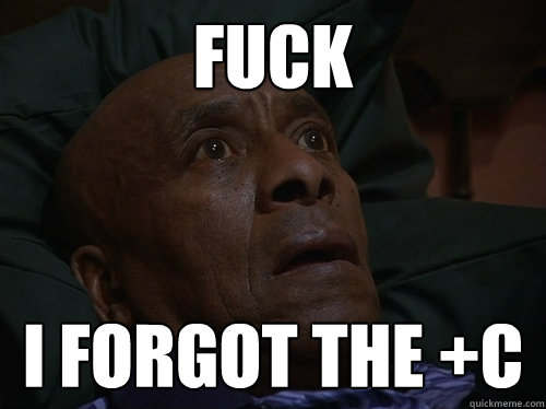 fuck i forgot the +c  Bedtime Realizations