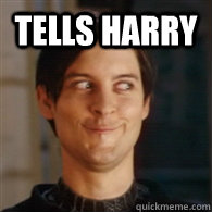 Tells harry     Emo Peter Parker