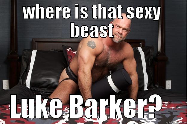WHERE IS THAT SEXY BEAST LUKE BARKER?   Gorilla Man
