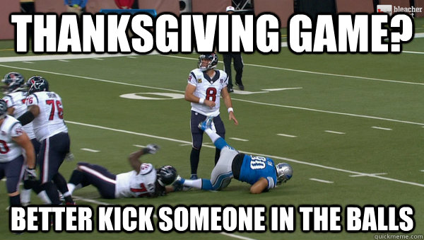 Thanksgiving Game? Better kick someone in the balls - Thanksgiving Game? Better kick someone in the balls  Ndamukong Suh