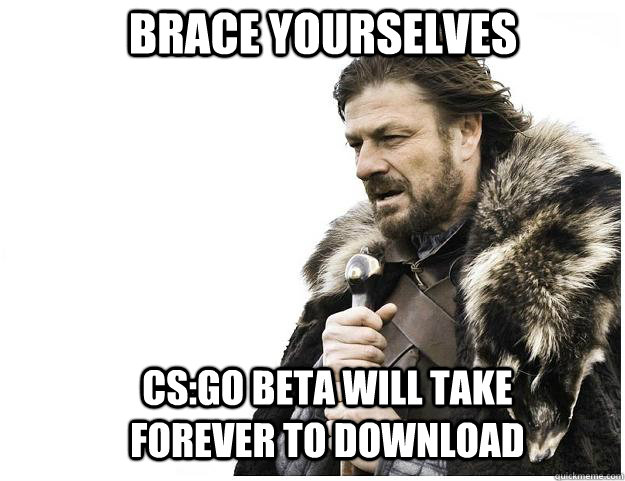 Brace yourselves CS:GO beta will take forever to download  Imminent Ned