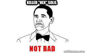 Killed ''Nex'' solo.  